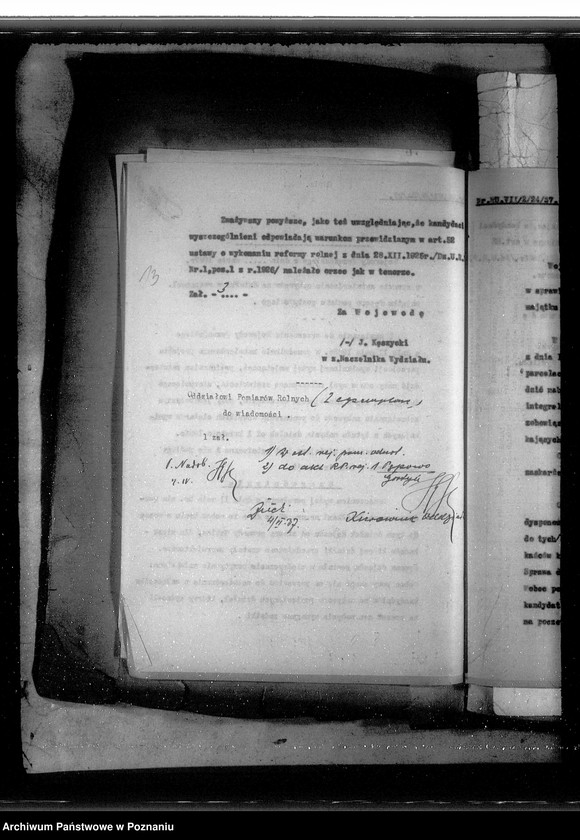 Obraz 17 z jednostki "Postępowanie techniczne przy parcelacji majątku Pępowo powiatu gostyńskiego"