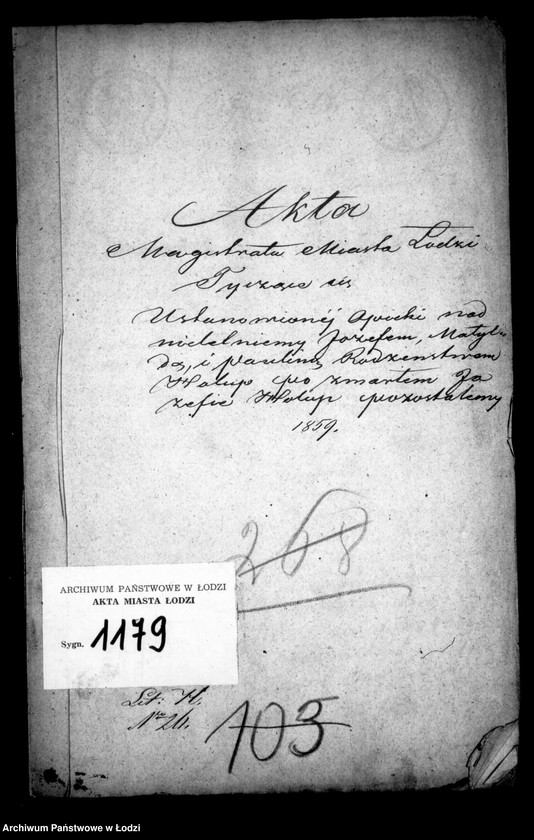 Obraz 4 z jednostki "Akta tyczące się ustanowienia opieki nad nieletnimi Józefem, Matyldą i Pauliną rodzeństwem Holup po zmarłym Józefie Holup"