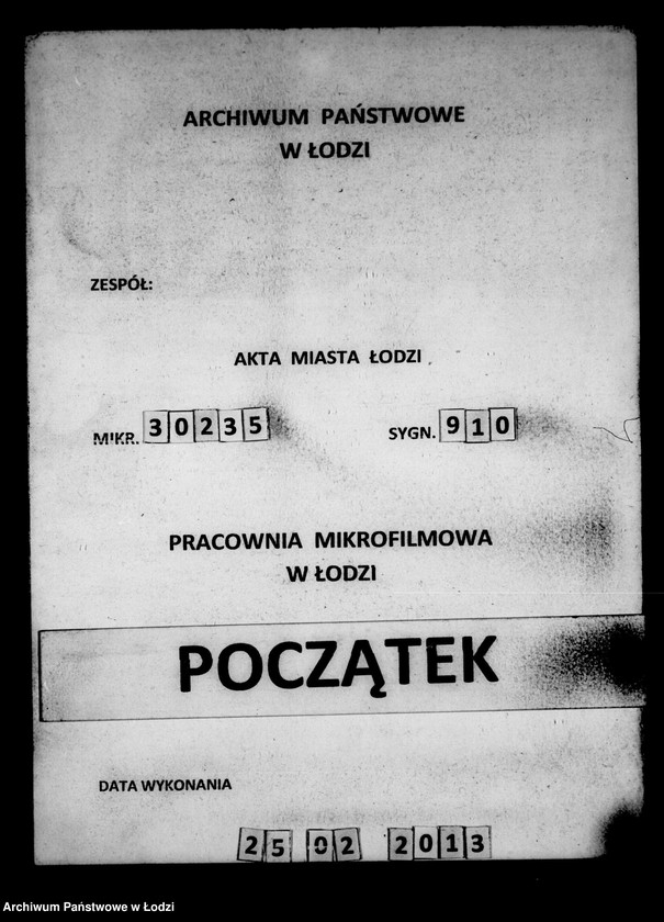 Obraz 1 z jednostki "Akta w przedmiocie przesiedleń"