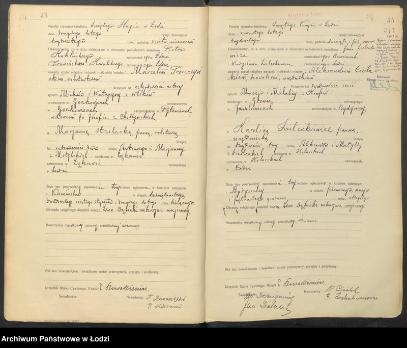 Obraz 20 z jednostki "Akta małżeństw"