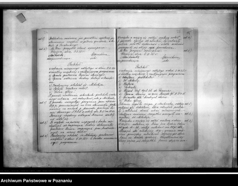 Obraz 16 z jednostki "Protokolarz zebrań, statut"