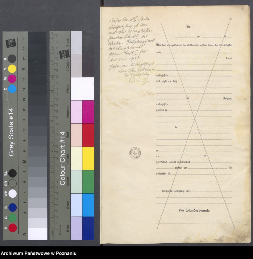 Obraz 3 z jednostki "Księga miejscowa zgonów tom V [Rejestr główny zgonów]"