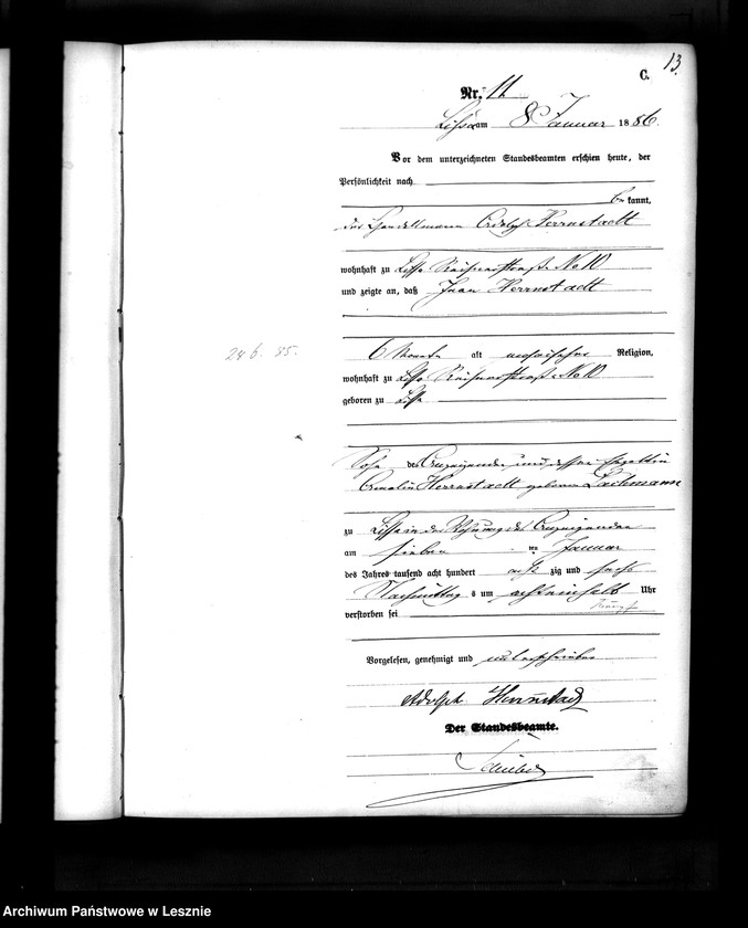 Obraz 12 z jednostki "[Księga zgonów]"