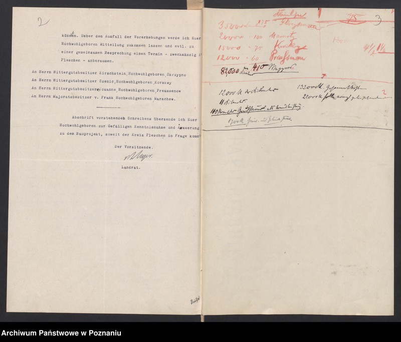 image.from.unit.number "Acta specjalia betreffen Verlängerung der jarotschiner Kreisbahn von Twardow über Kurcew, mamoty, Skrzypno bis Wola"