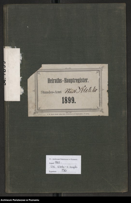 Obraz 3 z jednostki "Heiraths-Hauptregister"