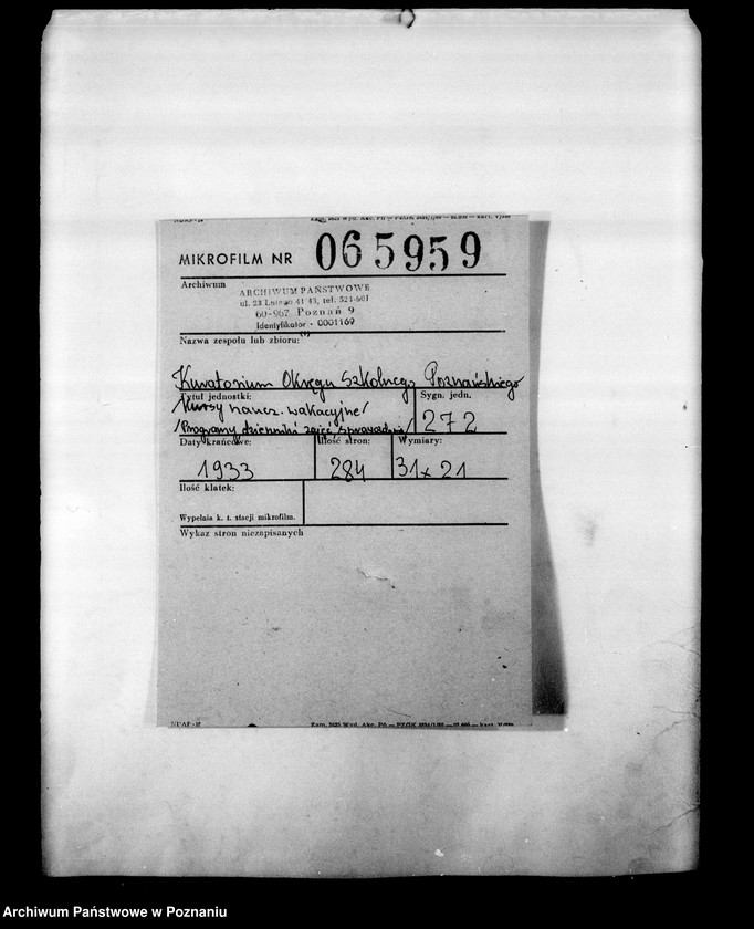 Obraz 2 z jednostki "Kursy nauczycieli wakacyjne- Programy, dzienniki zajęć, sprawozdania"