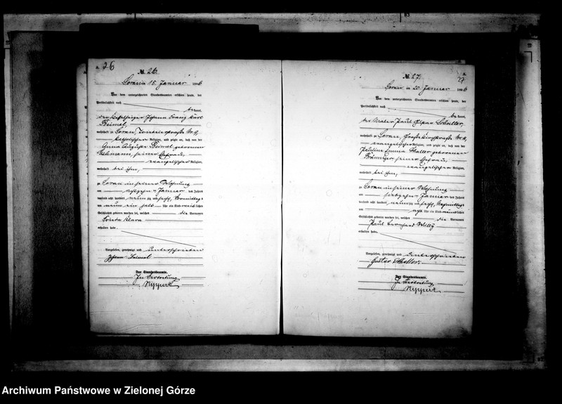 Obraz 18 z jednostki "[Księga akt urodzenia rok 1896-Żary miasto]"