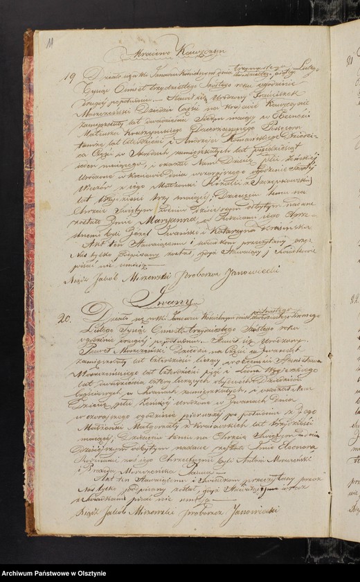 image.from.unit.number "Księga ta zwana Duplikat Sporządzona do Aktow Urodzenia Zaślubienia i Zejścia Parafii Janowieckiej Na 1836 rok"