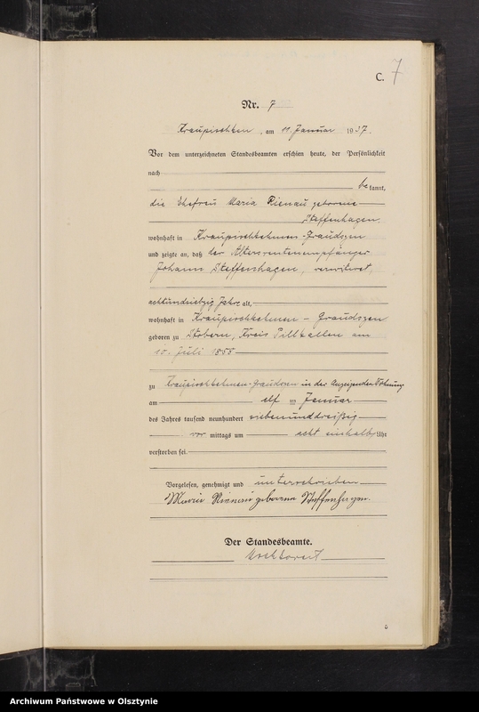 image.from.unit.number "Sterbe-Register/Haupt-Register/Nr 1 - 83"