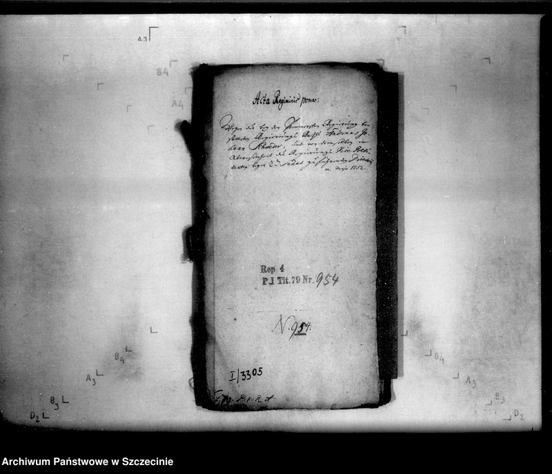 image.from.unit.number "Wegen des bei der Pommerschen Regierung bestellten Regierungsrat Andreas Johann Schweder, und von demselben in Abwesenheit des Regierungs-Vice-Präsidenten beim 2-ten Senat zuführenden Directorii."