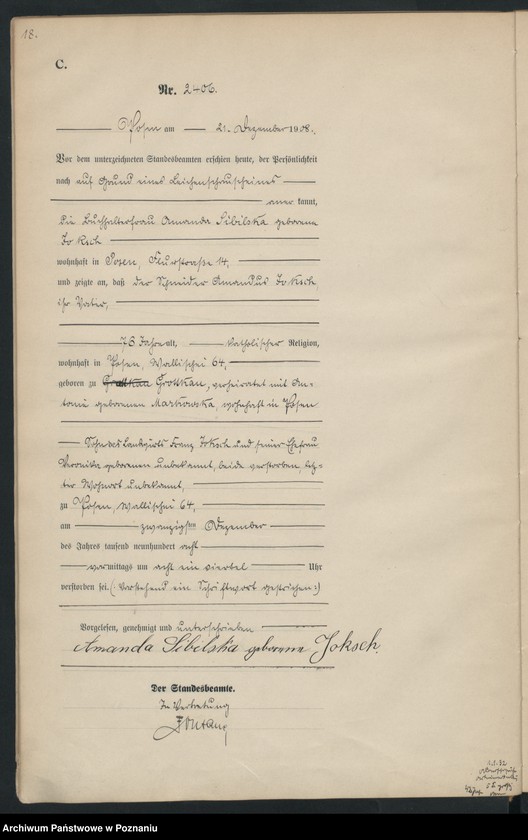 Obraz 20 z jednostki "Księga miejscowa zgonów tom V [Rejestr główny zgonów]"