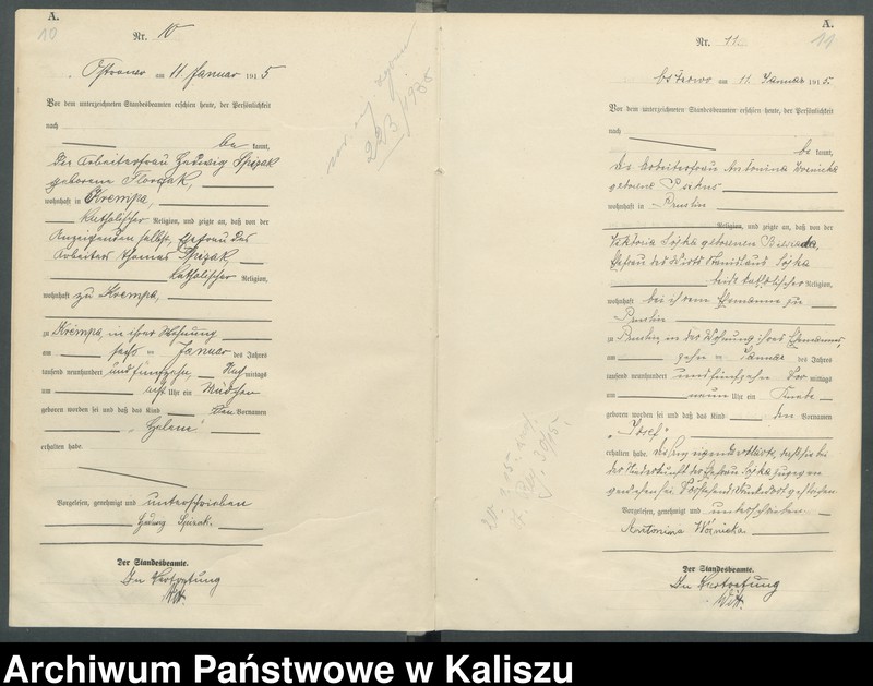 Obraz 10 z jednostki "[Księga urodzeń]"