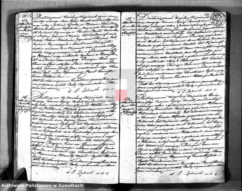 image.from.unit.number "Duplikat urodzonych, zaślubuionych i zeszłych parafii wieysieysiey na rok 1827"