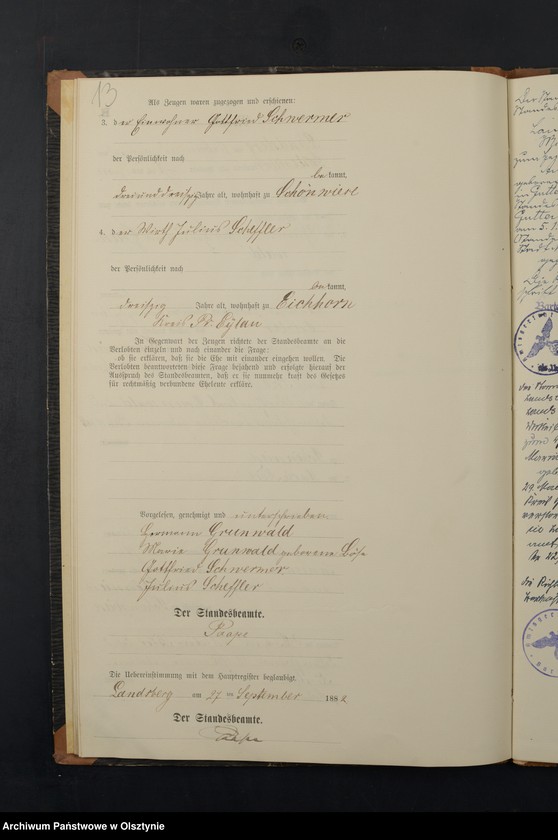 image.from.unit.number "Heiraths-Neben-Register Nr 1 - 14"