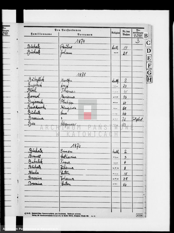 image.from.unit.number "Skorowidz do ksiąg zgonów za lata 1874-1890"