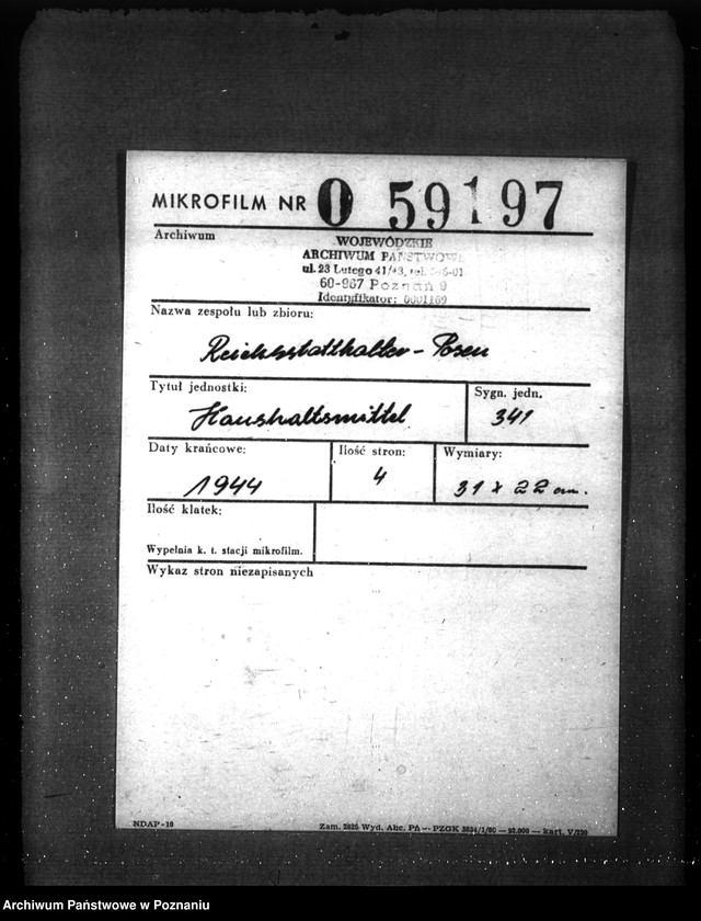 Obraz 2 z jednostki "Haushaltsmittel"