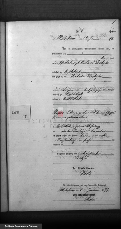 Obraz 3 z jednostki "Księga zgonów"