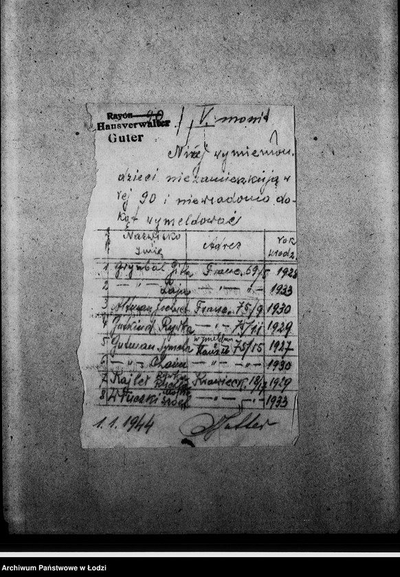 Obraz 4 z jednostki "[Korespondencja z Wydziałem Kart w sprawie skreślenia osób wymeldowanych]"