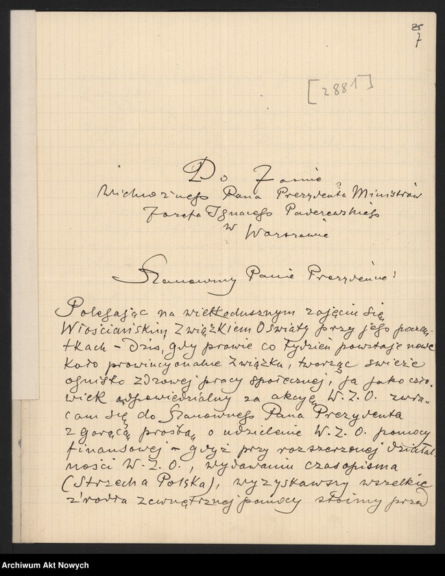 image.from.unit.number "Włościański Związek Oświaty - prośby o pomoc i poparcie, wydawnictwa - broszury antykomunistyczne"
