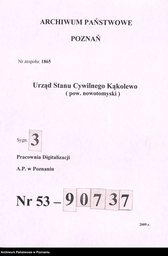 Obraz 1 z jednostki "Księga zgonów"
