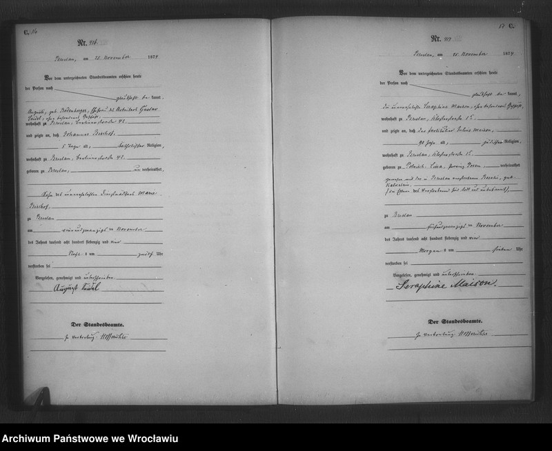 image.from.unit.number "Sterbe-Haupt-Register Breslau II 1874 Band 2"