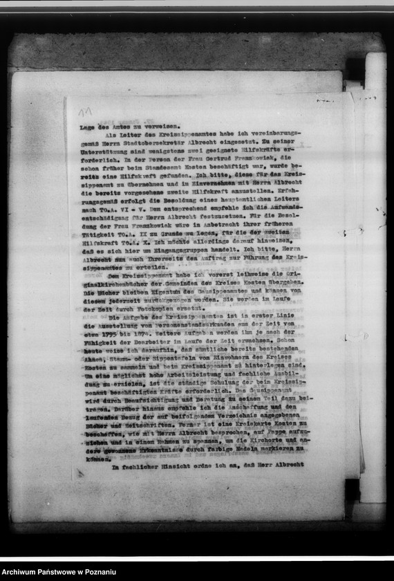 Obraz 14 z jednostki "[Korespondencja w sprawach organizacyjnych, sprawozdanie z działalności Kreissippenamt w Kościanie]"