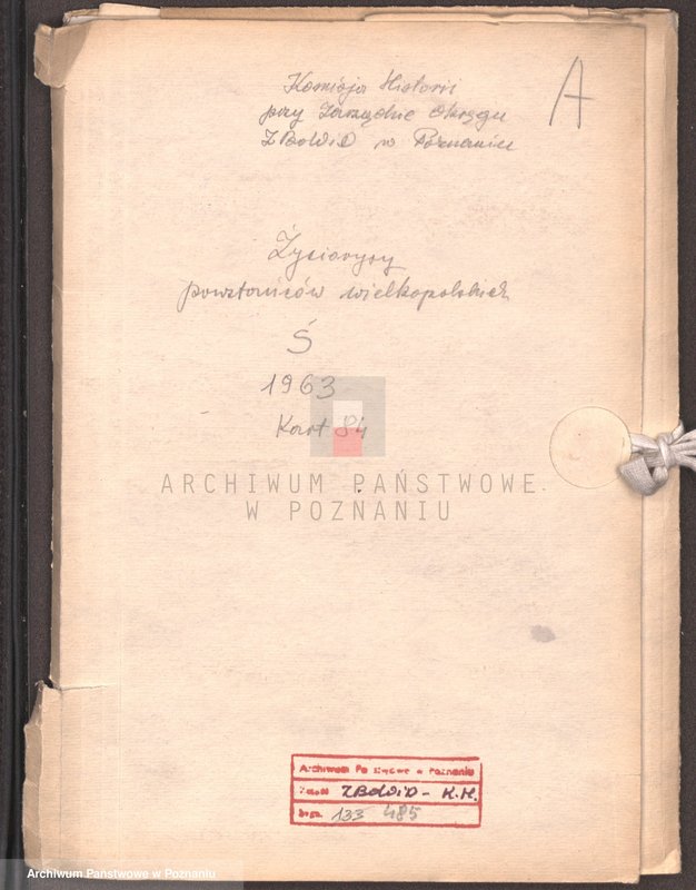 Obraz 4 z jednostki "Życiorysy powstańców wielkopolskich: Ś - tom l /Śląski Stanisław - Świtek Stefan/."