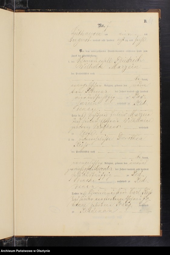 image.from.unit.number "Heiraths-Neben-Register Nr 1 - 9"