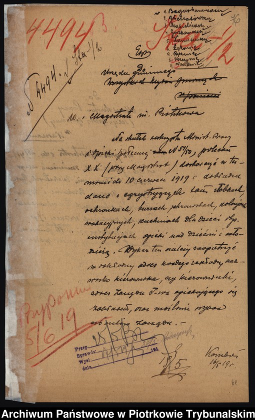 image.from.collection.number "Ochronki, szpitale i przytułki dla starców i kalek. Trudne realia piotrkowskiej służby zdrowia u progu niepodległości111"
