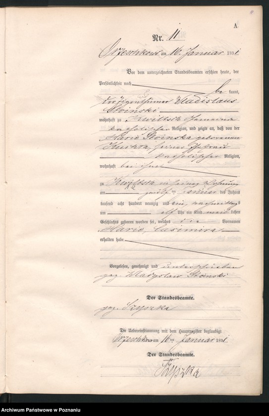 Obraz 14 z jednostki "Księga urodzeń"