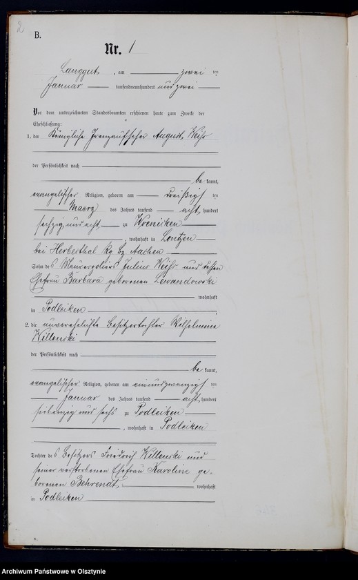 image.from.unit.number "Heiraths-Neben-Register Nr 1 - 14"