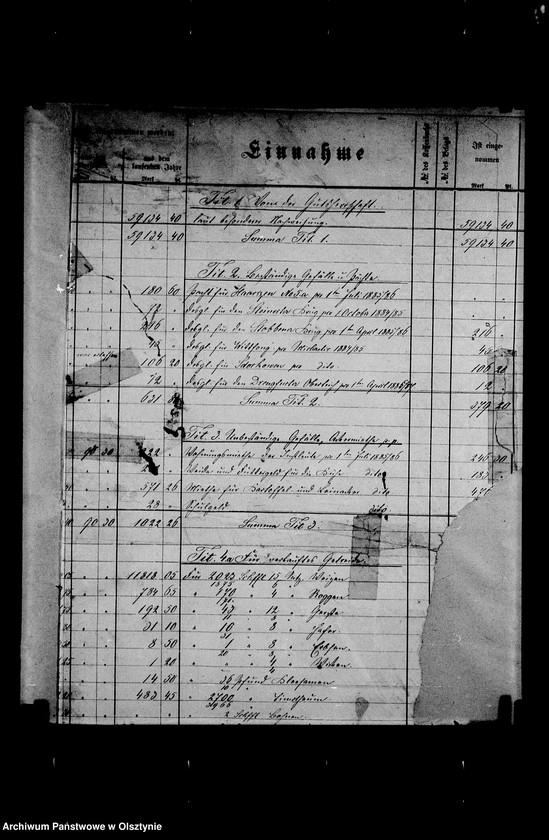 image.from.unit.number "/Einige Fragmente von Jahres- Rechnungen grossen Formats 29 cm x 44,5 cm/"