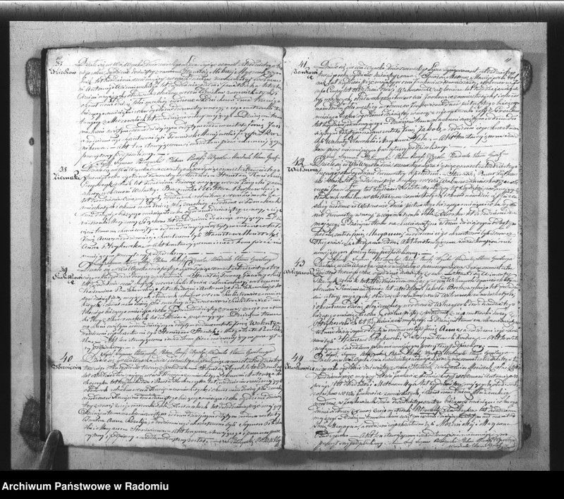 image.from.unit.number "Książka Duplikat Akt Cywilno - Religijnych Parafij Wysoka w okręgu Szydłowieckim Powiecie Opoczyńskim Gubernij Sandomierskiey na rok 1843 sporządzony"