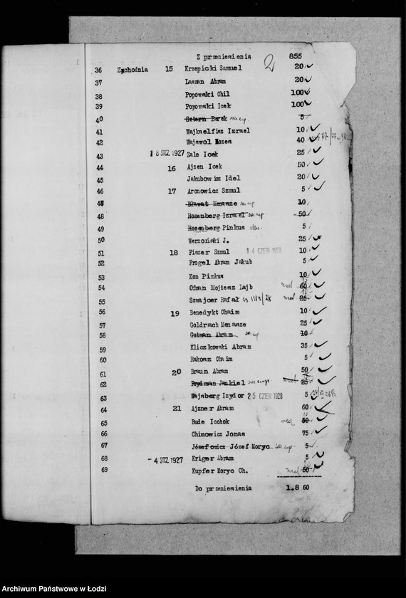 Obraz 6 z jednostki "Rejestr poborczy"