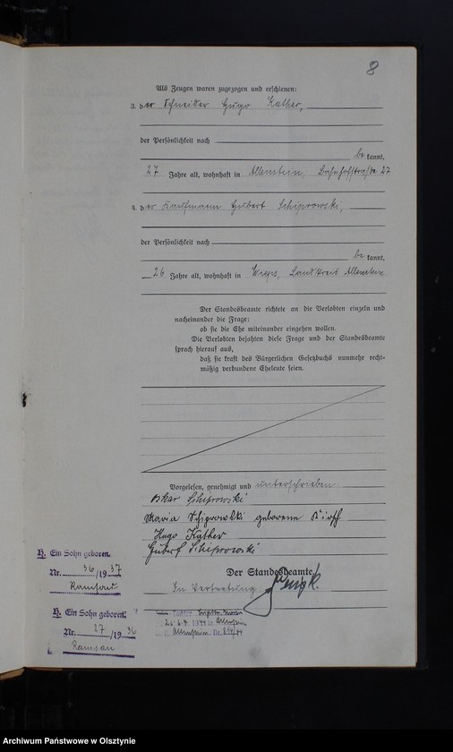 image.from.unit.number "Heirats-Haupt-Register Nr 1 - 45"