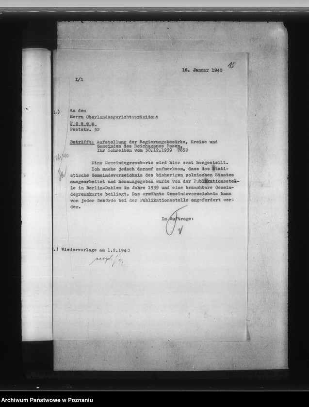 Obraz 19 z jednostki "Reichsjustizverwaltung im Reichsgau Wartheland"