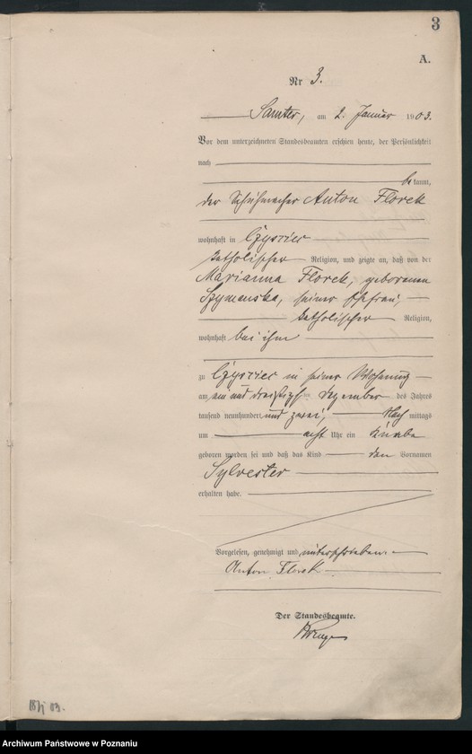Obraz 6 z jednostki "Geburts-Haupt-Register"