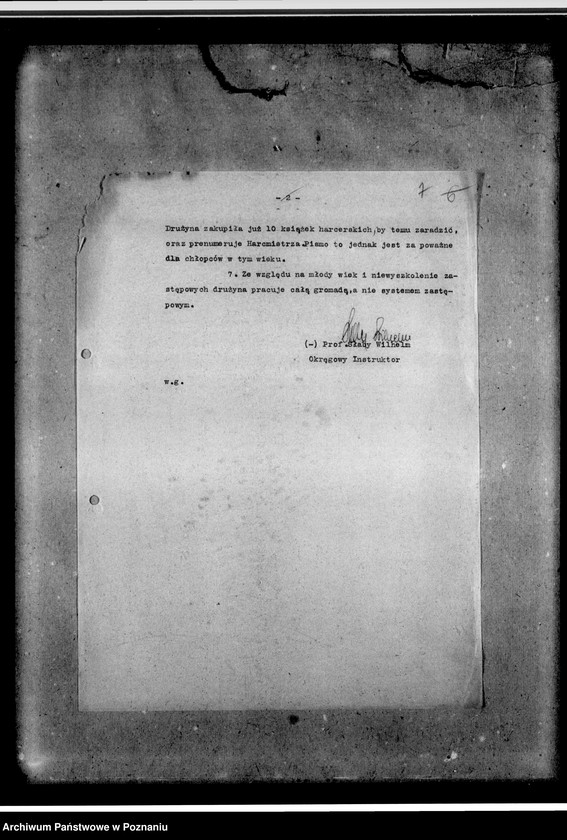 Obraz 10 z jednostki "Sprawozdania z wizytacji drużyn"