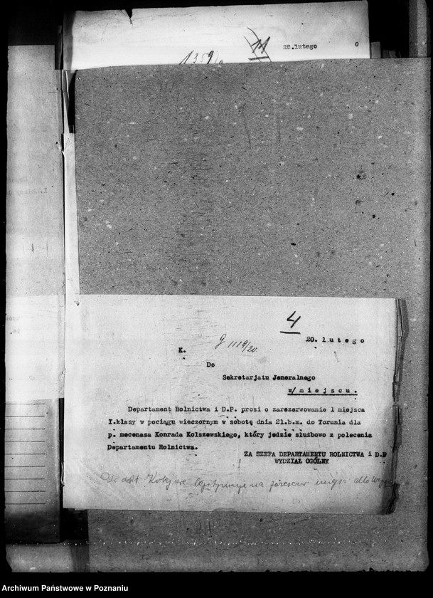 Obraz 8 z jednostki "Sprawy osobowe legitymacje kolejowe"