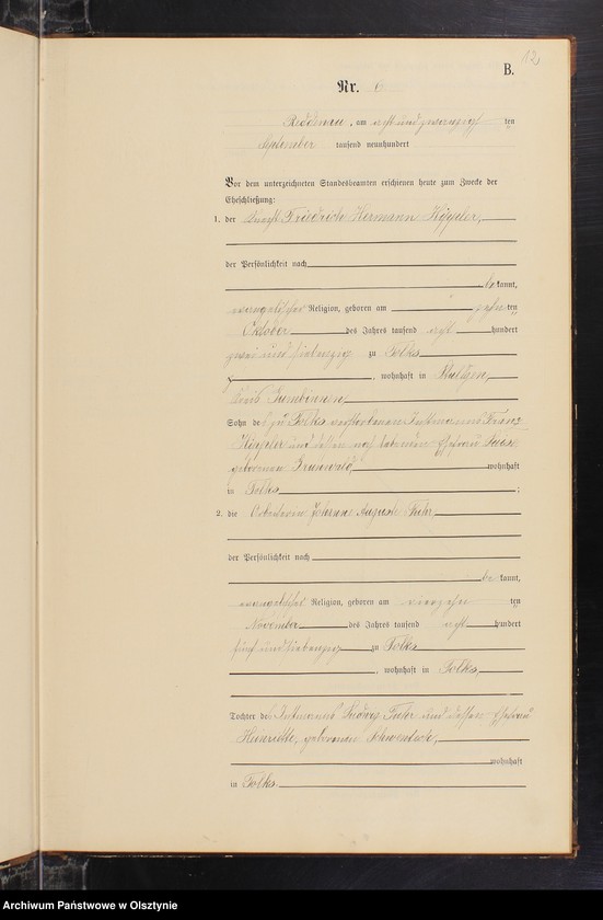 image.from.unit.number "Heiraths-Neben-Register Nr 1 - 16"