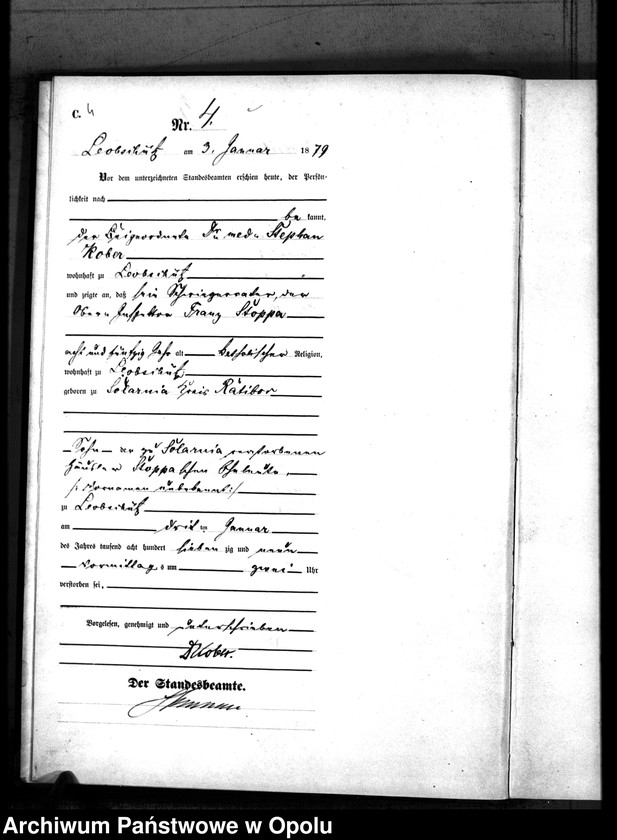 image.from.unit.number "[Urząd Stanu Cywilnego w Głubczycach. Ksiega zgonów za rok 1879]"