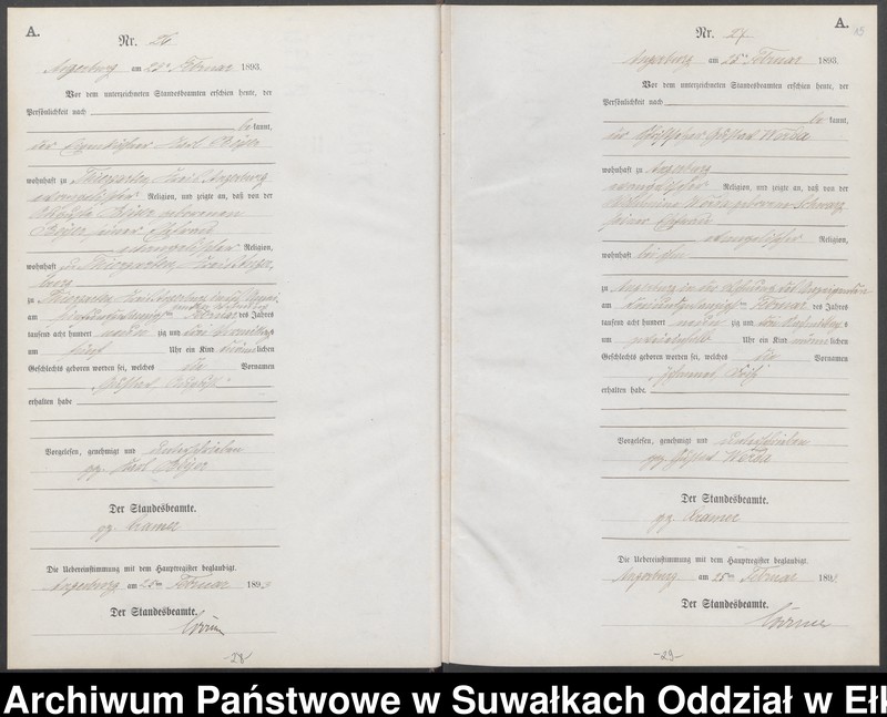 image.from.unit.number "Geburts-Neben-Register des Preussischen Standes-Amtes Angerburg Kreis Angerburg"