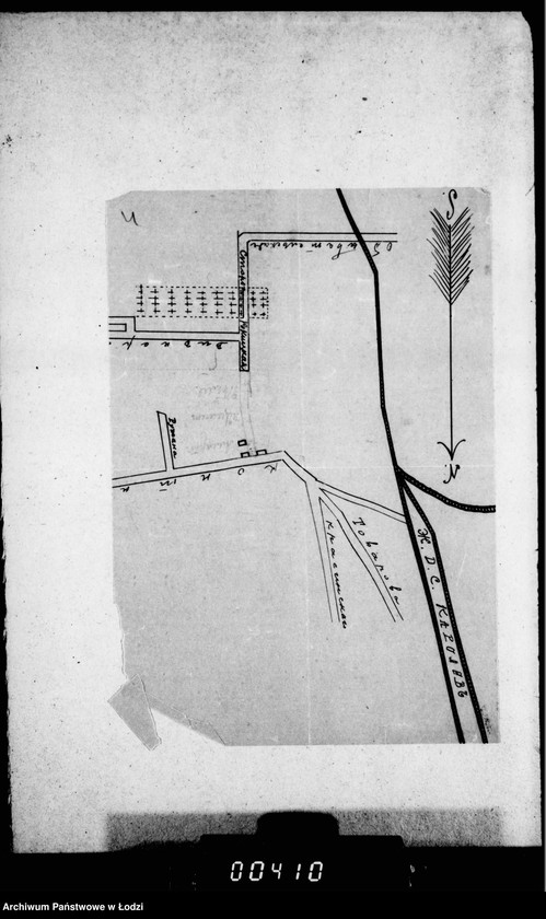 Obraz 9 z jednostki "Ob ustrojstve železnoj dorožnov vetvi k kazennomu vinnomu skladu nachodjaščemsja po Rokicinskomu Šosse"