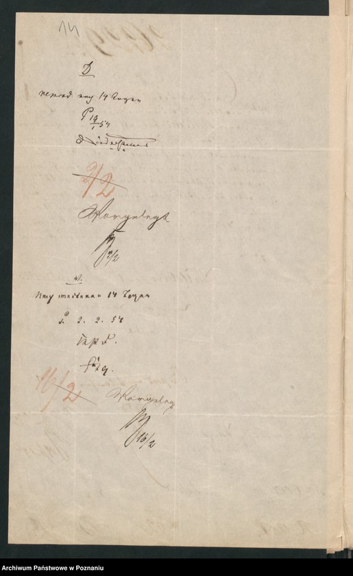 Obraz 17 z jednostki "A. betr. den polnischen Emigranten Josef Felix Bielicki Hauslehrer beim Fürsten Czartoryski"