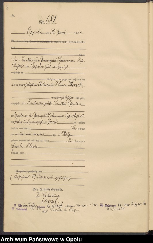 image.from.unit.number "[Księga urodzeń za rok 1900 Opole nr 675-1393]"