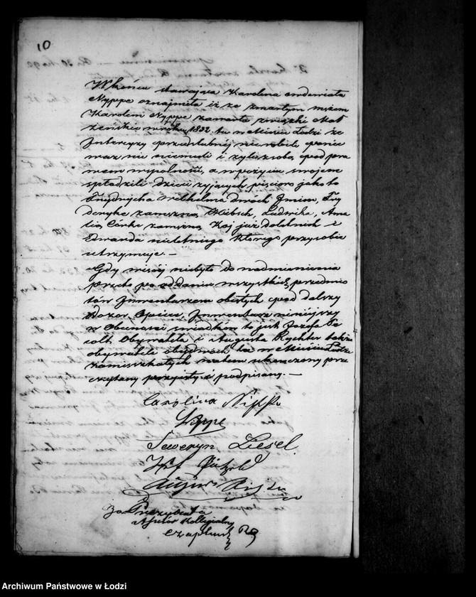 Obraz 14 z jednostki "Akta tyczące się ustanowienia opieki nad nieletnimi po zmarłym Karolu Nyppie"