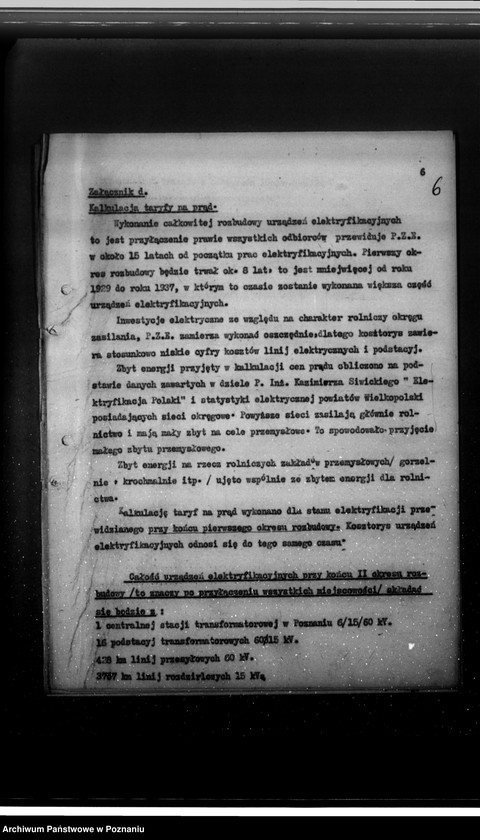 Obraz 9 z jednostki "Podanie o uprawnienia na zakład elektryczny Poznańskiego Związku Elektryfikacyjnego"