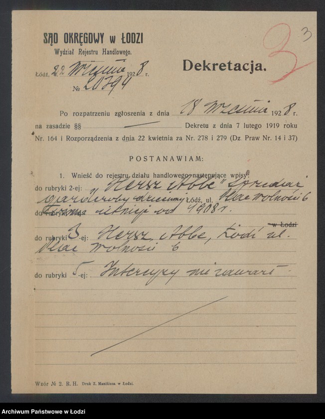 Obraz 5 z jednostki "Hersz Abbe- sprzedaż garderoby dziecinnej"