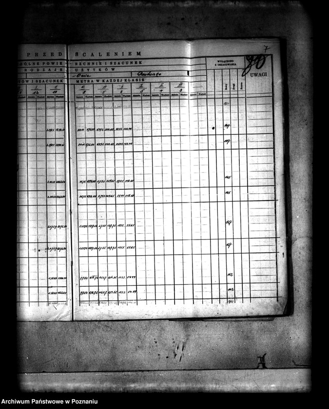 Obraz 10 z jednostki "Szczegółowy rejestr pomiarowo-szacunkowy wsi Spławie powiatu konińskiego przed scaleniem"