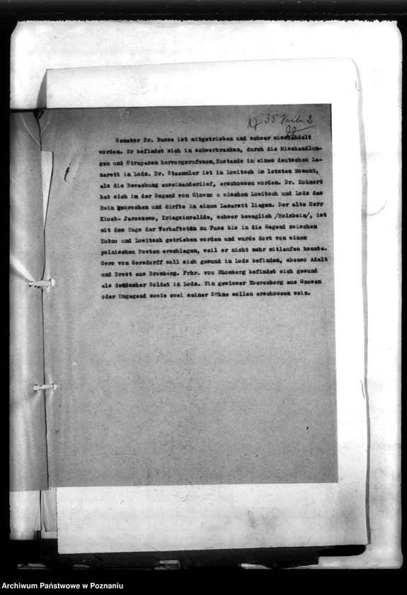 Obraz 20 z jednostki "Berichte über Verhaftungen, Misshandlungen usw."